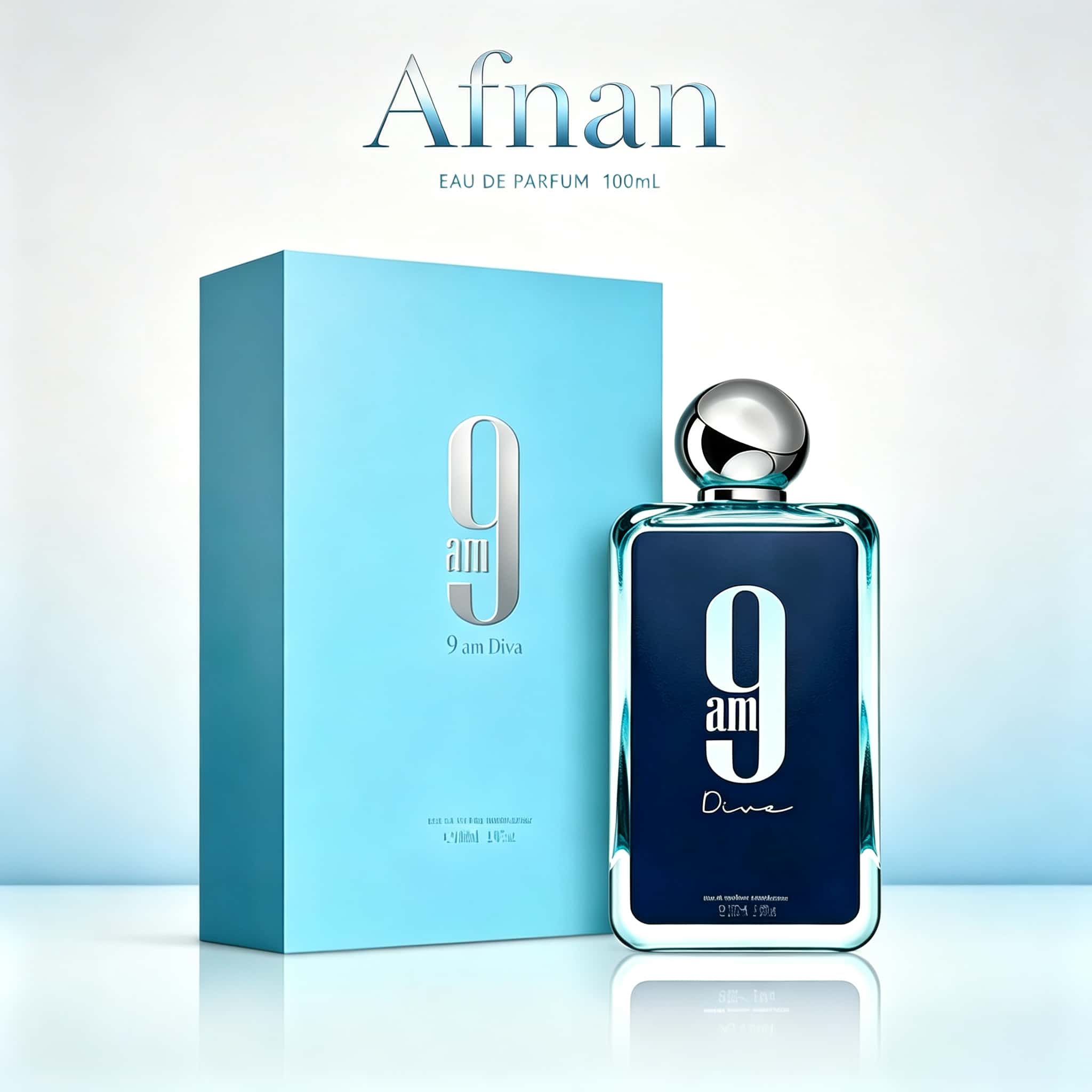 Perfume Fresh Fragrance - عطر أفنان 9am ديفا للجنسين، 100